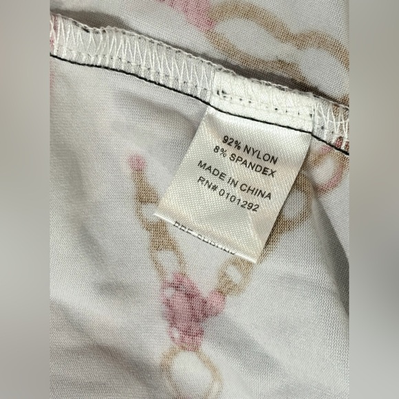 PRELOVED SZ L Lulu-B Chain Print Black Tunic top/mini dress - Picture 10 of 10